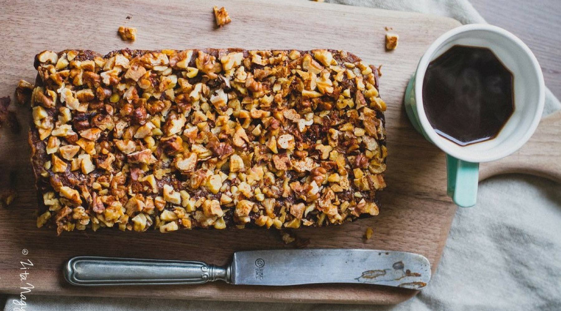 Vegan Walnut Coffee Cake Recipe