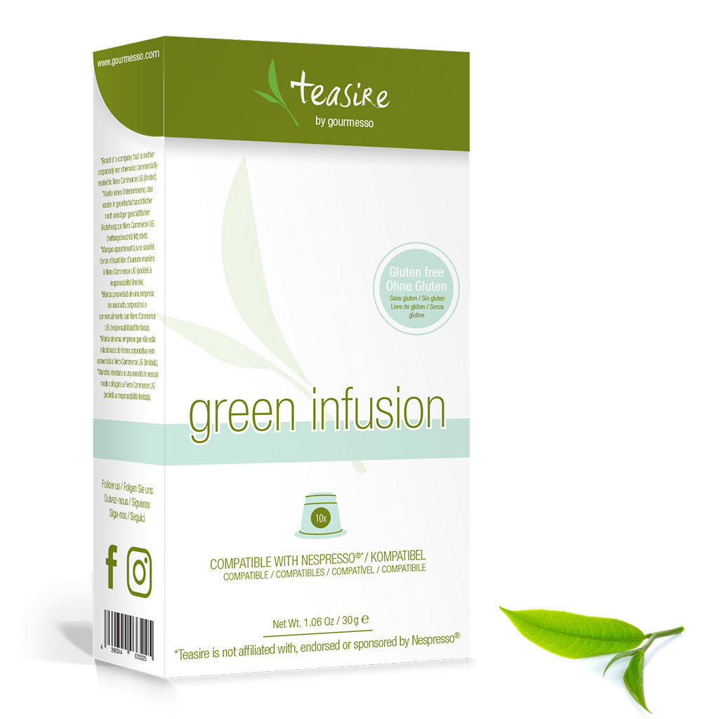 Tealyte Green Tea - 10 Pods - Gourmesso