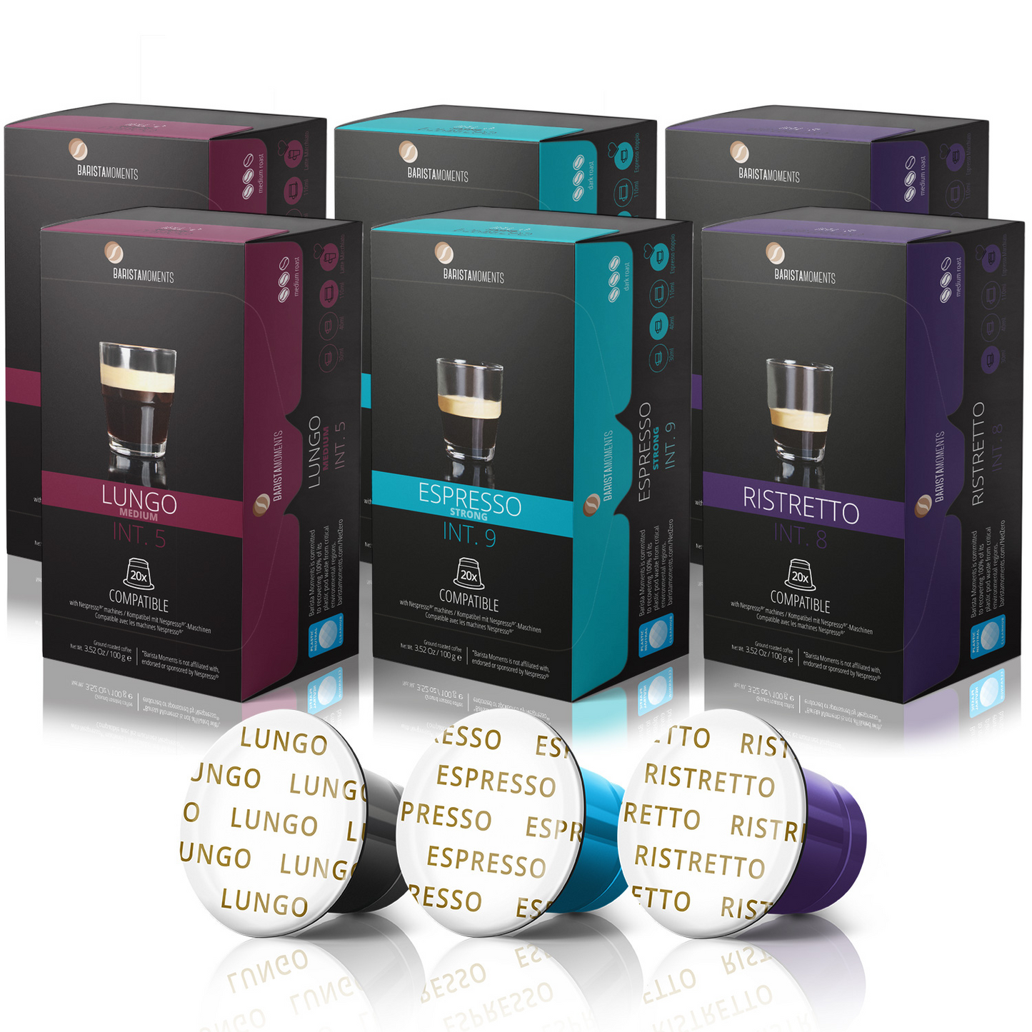 Essential Espresso Variety Pack - 3 Blends - 120 Pods