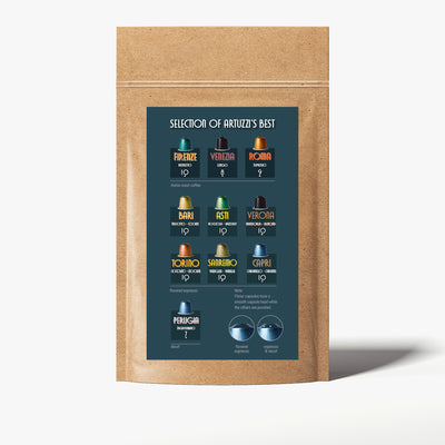 Mix of Espresso + Flavors Sampler Pack of 10 Blends - 20 Pods