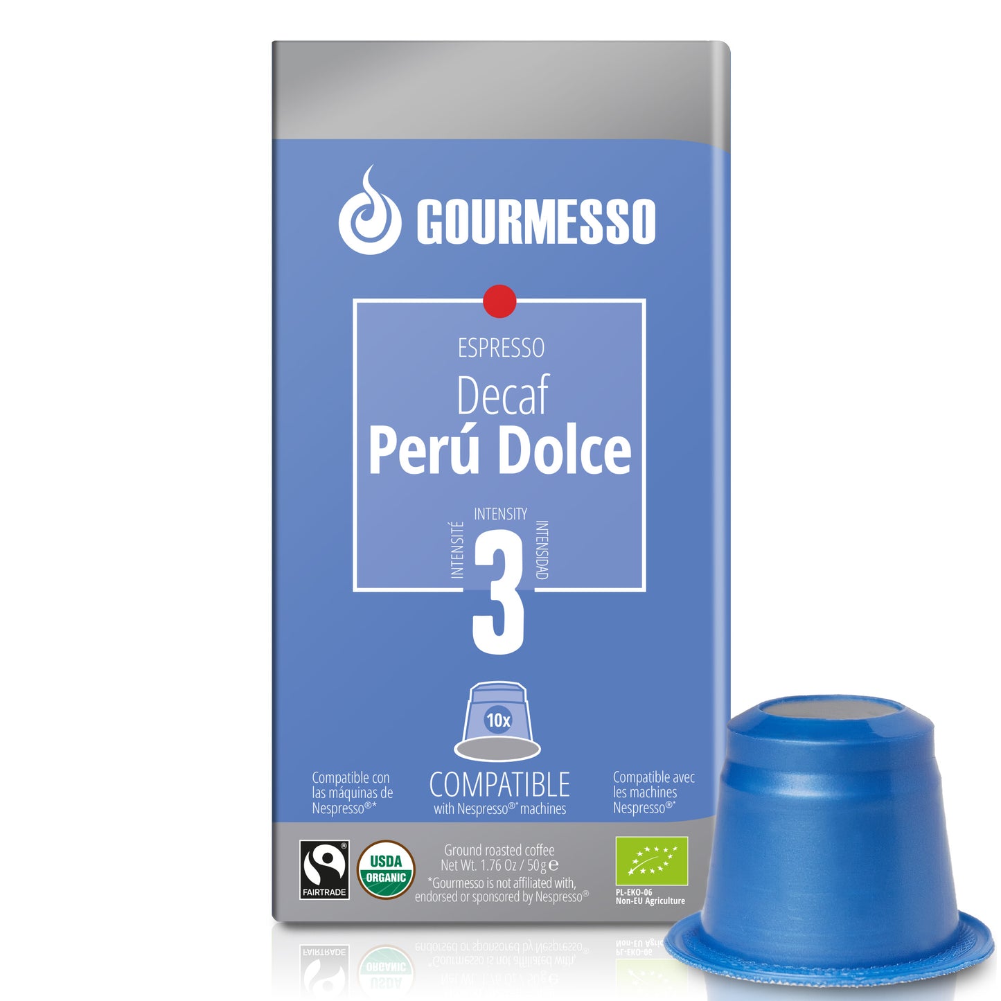 Decaf Peru Dolce Espresso (Organic & Fairtrade) - 10 Pods