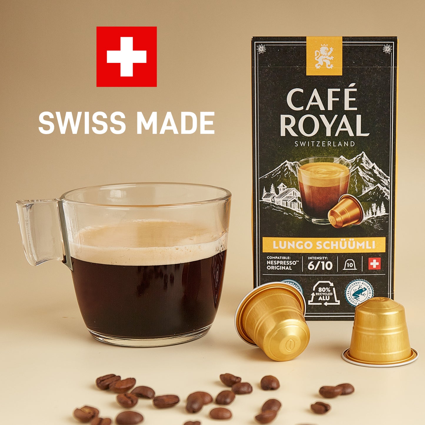 Swiss Lungo Schüümli - 10 pods