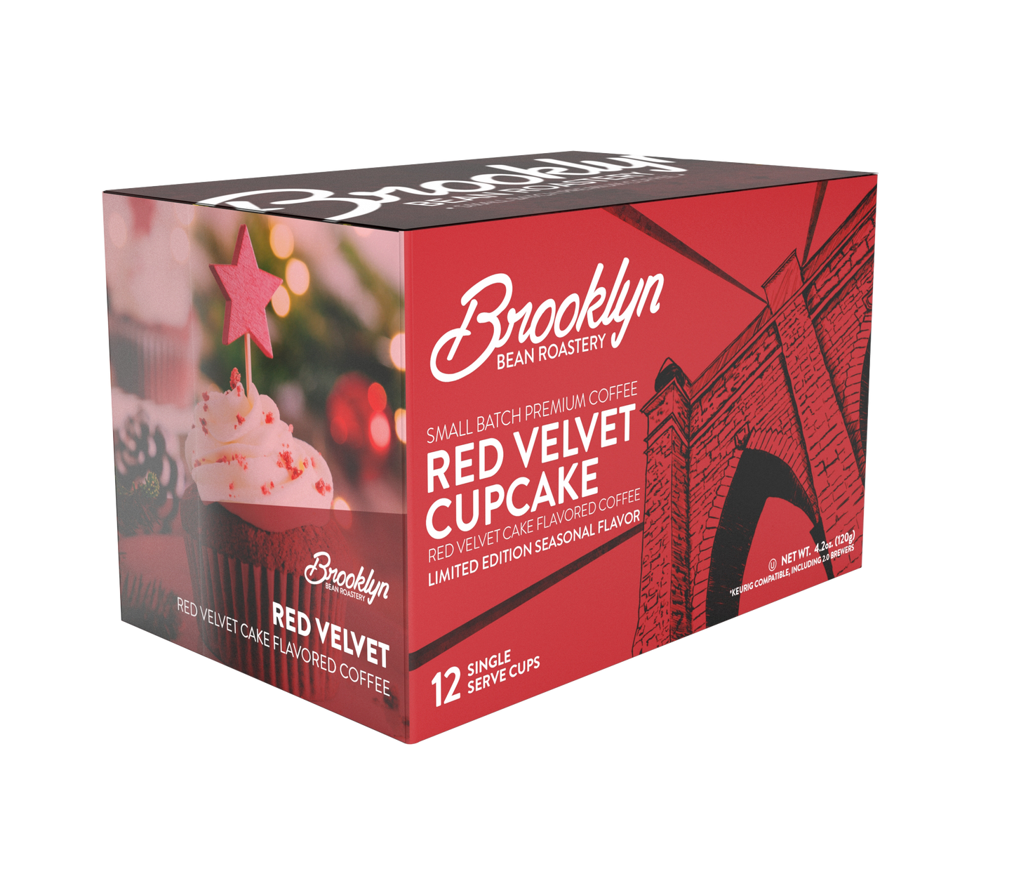 Red Velvet Cupcake Flavored Coffee - 12 Pods