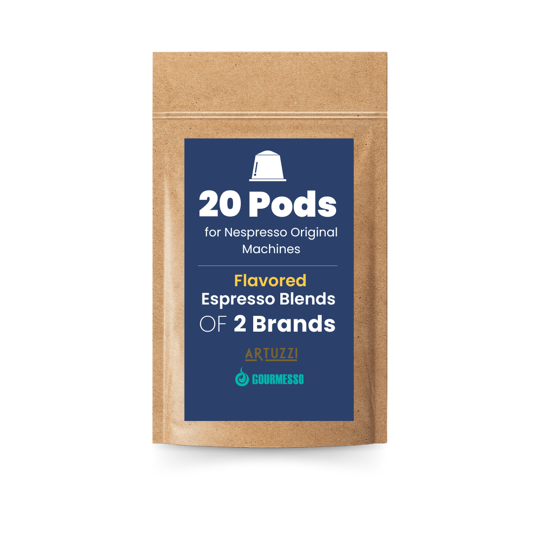 2-Brand Espresso Sampler Pack of 10 Blends - 20 Pods