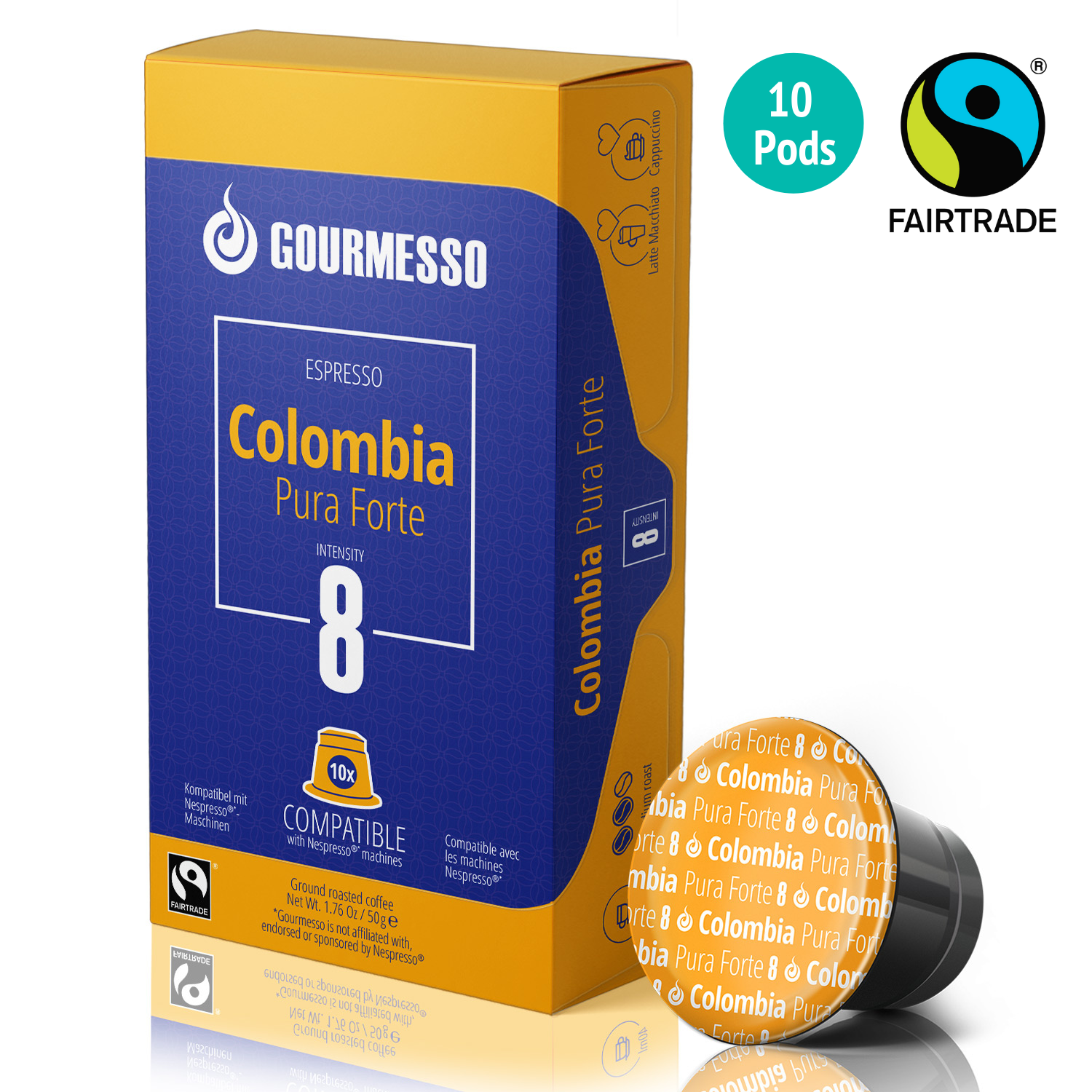 Colombia Fair Trade Coffee Capsules, Colombian Coffee